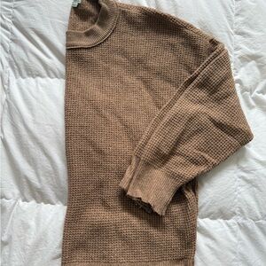 Aerie Tan Crewneck Sweater